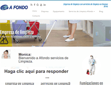 Tablet Screenshot of afondohigiene.com.ar